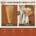 Natural Fluffy Pampas Grass Flowers Bouquets for Wedding Floral Arrangements Dried Plants Home Table Christmas Party Decorations