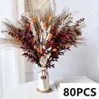 Natural Fluffy Pampas Grass Flowers Bouquets for Wedding Floral Arrangements Dried Plants Home Table Christmas Party Decorations