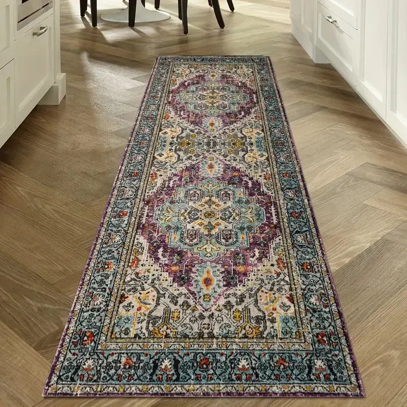 VIKAMA Washable Hallway Runner Rug for Home Decor Vintage