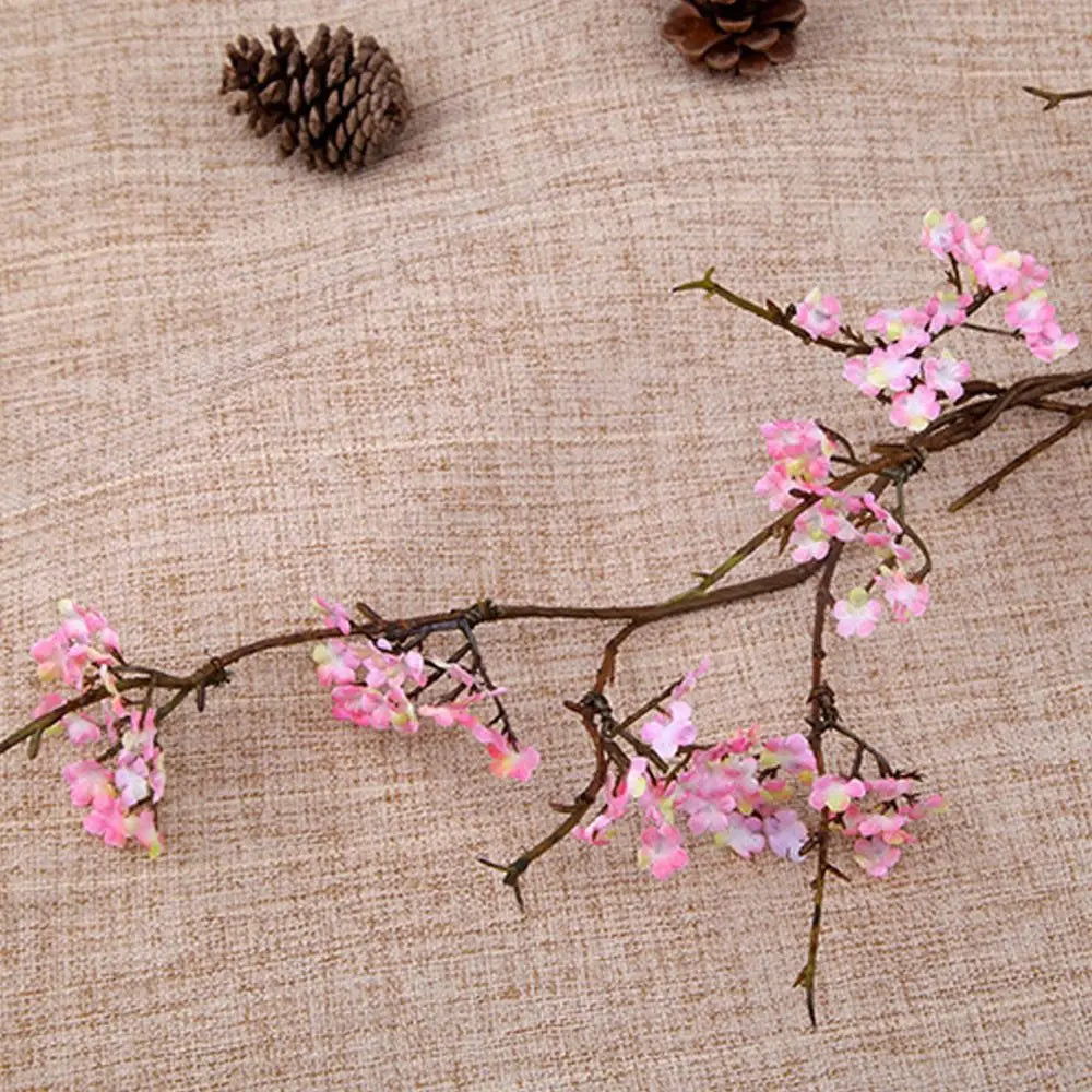 Real Touch Artificial Cherry Blossoms Branches Plastic Elegant Simulation Sakura Branches Realistic Handmade Fake Flower