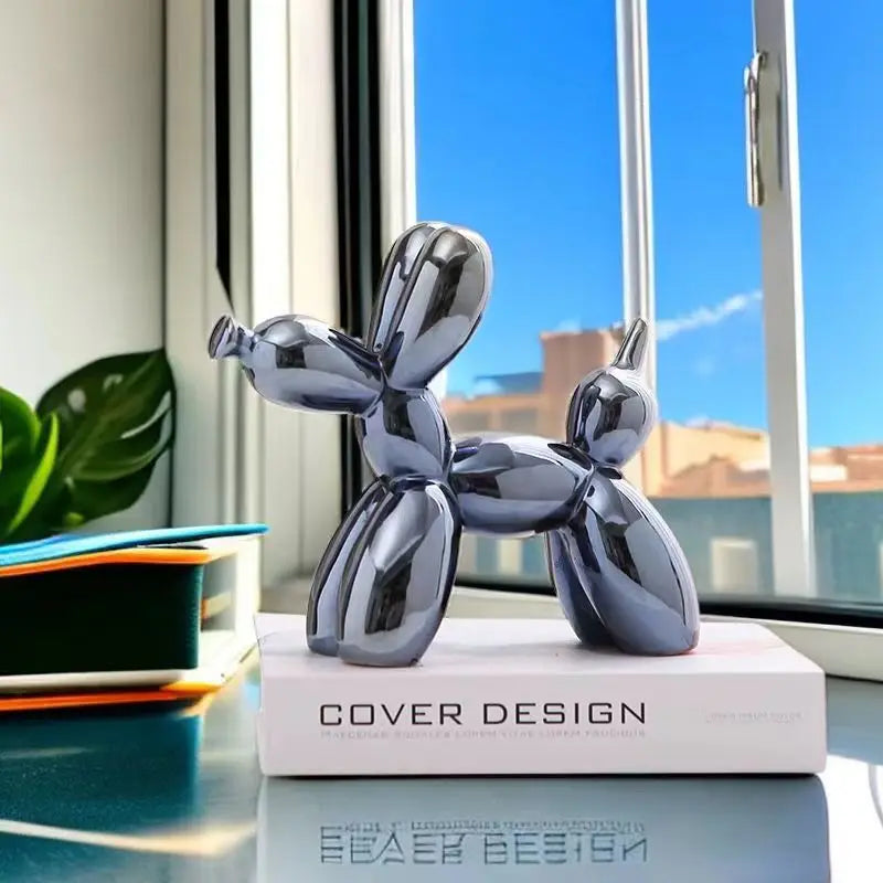 Skulptur Canis Pop Glaserad Keramik