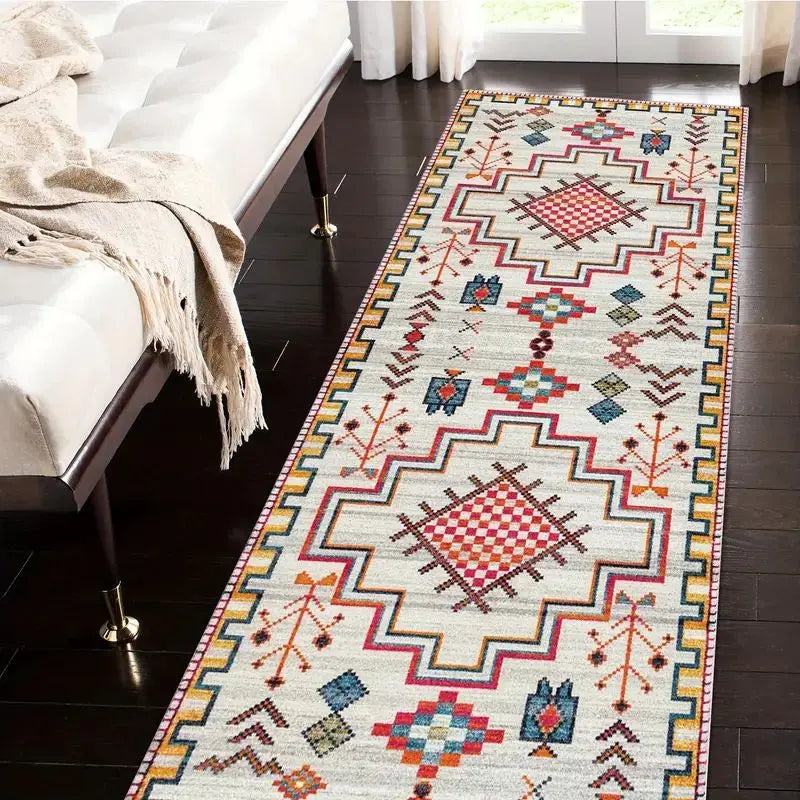 VIKAMA Washable Hallway Runner Rug for Home Decor Vintage