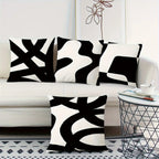 Kuddfodral Linea Nero 40x40