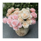 Konstbukett Rosa Nova 9 Blommor
