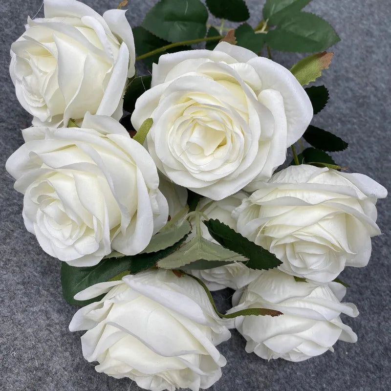 Konstbukett Rosa Nova 9 Blommor