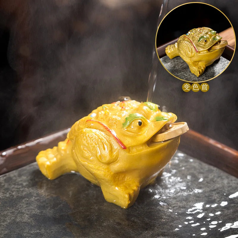Skulptur Bufo Keramik