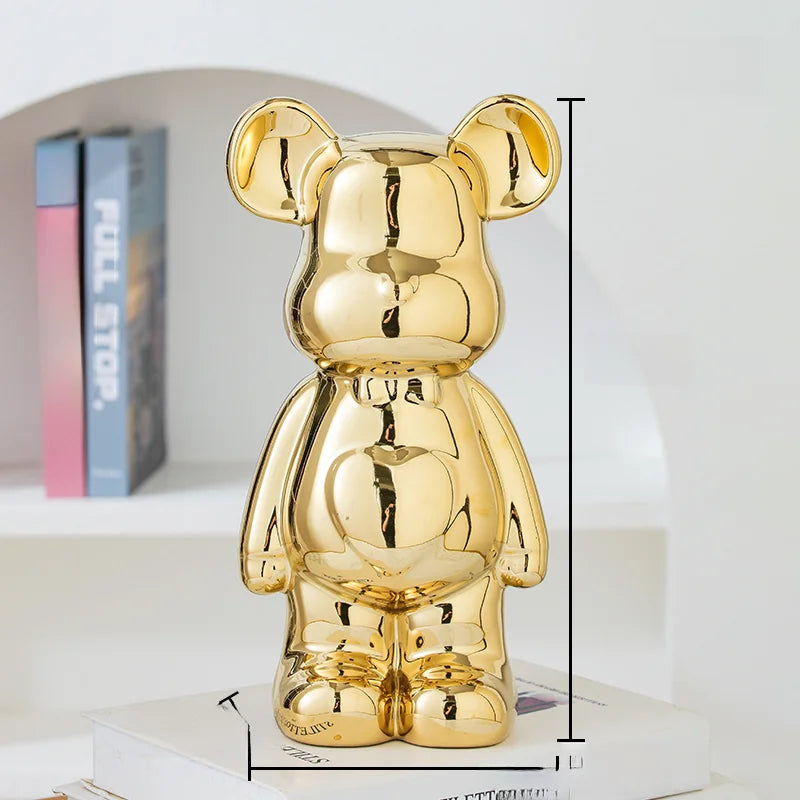 Skulptur Ursus Block Keramik