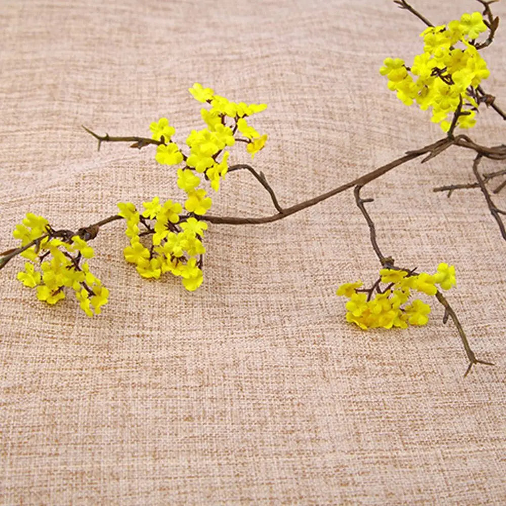 Real Touch Artificial Cherry Blossoms Branches Plastic Elegant Simulation Sakura Branches Realistic Handmade Fake Flower