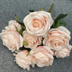 Konstbukett Rosa Nova 9 Blommor