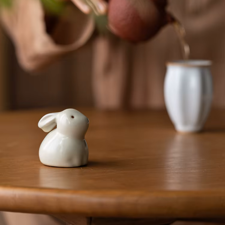 Skulptur Kanini Glaserad Keramik