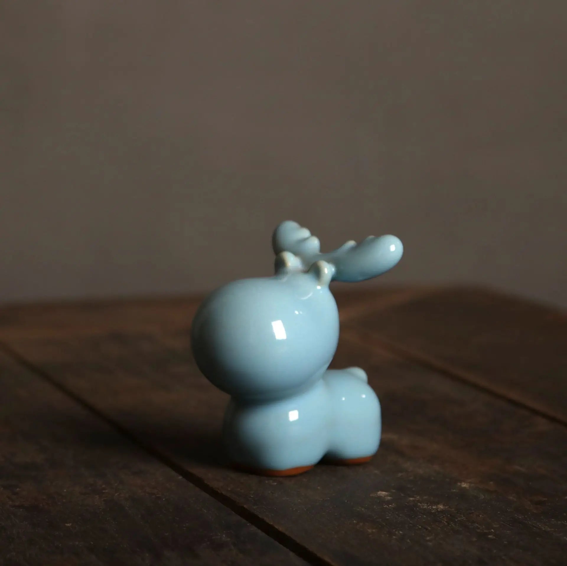 Skulptur Cervus Glaserad Keramik