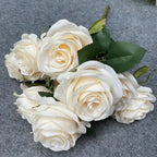 Konstbukett Rosa Nova 9 Blommor