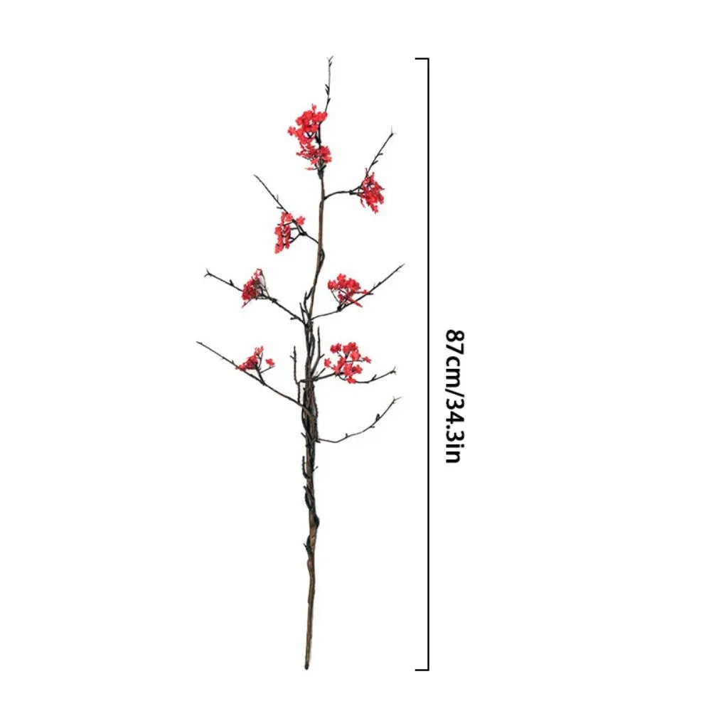 Real Touch Artificial Cherry Blossoms Branches Plastic Elegant Simulation Sakura Branches Realistic Handmade Fake Flower