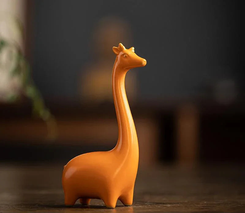Skulptur Fauna Glaserad Keramik