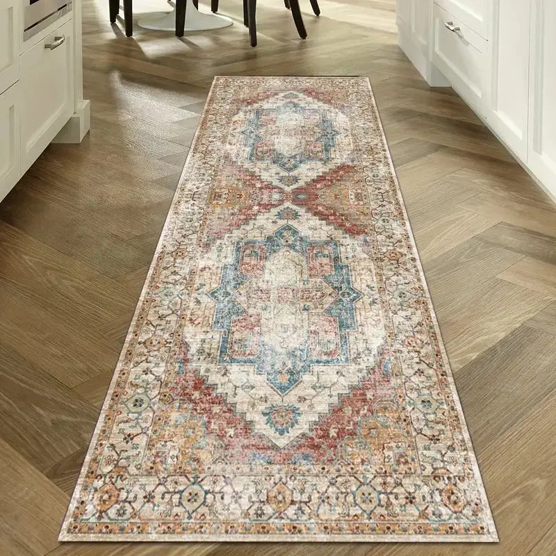 VIKAMA Washable Hallway Runner Rug for Home Decor Vintage