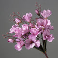 Red White 5 Forks 20 Head Artificial Magnolia Flower For Home Living Room Table Decoration Bride Wedding Party Flower Bouquet
