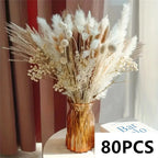 Natural Fluffy Pampas Grass Flowers Bouquets for Wedding Floral Arrangements Dried Plants Home Table Christmas Party Decorations