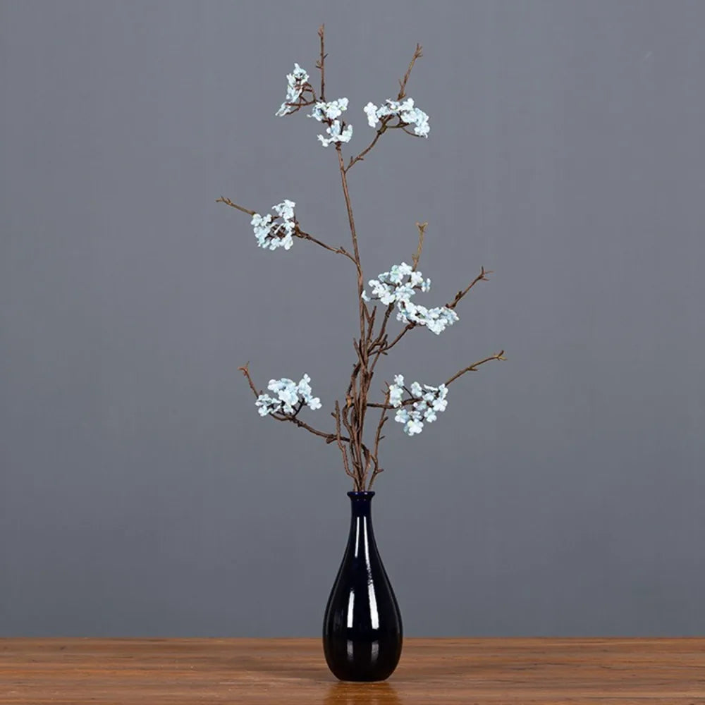 Real Touch Artificial Cherry Blossoms Branches Plastic Elegant Simulation Sakura Branches Realistic Handmade Fake Flower