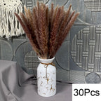 Natural Pampas Dried Flowers Bouquet for Boho Home Vase Decor Bunny Rabbit Tails Grass Artifical Flower Wedding Party Decoration
