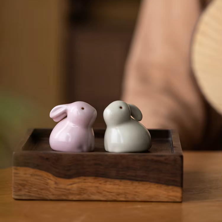 Skulptur Kanini Glaserad Keramik