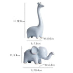 Skulptur Fauna Glaserad Keramik