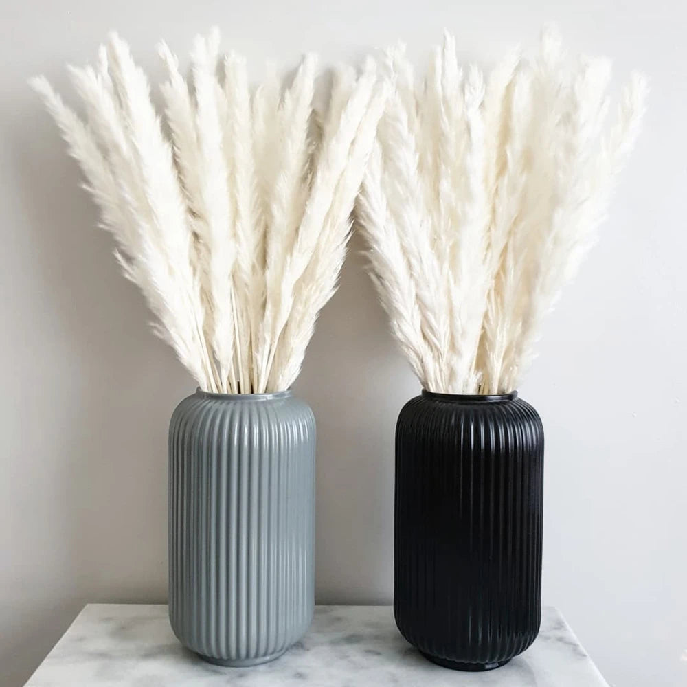 Natural Pampas Dried Flowers Bouquet for Boho Home Vase Decor Bunny Rabbit Tails Grass Artifical Flower Wedding Party Decoration