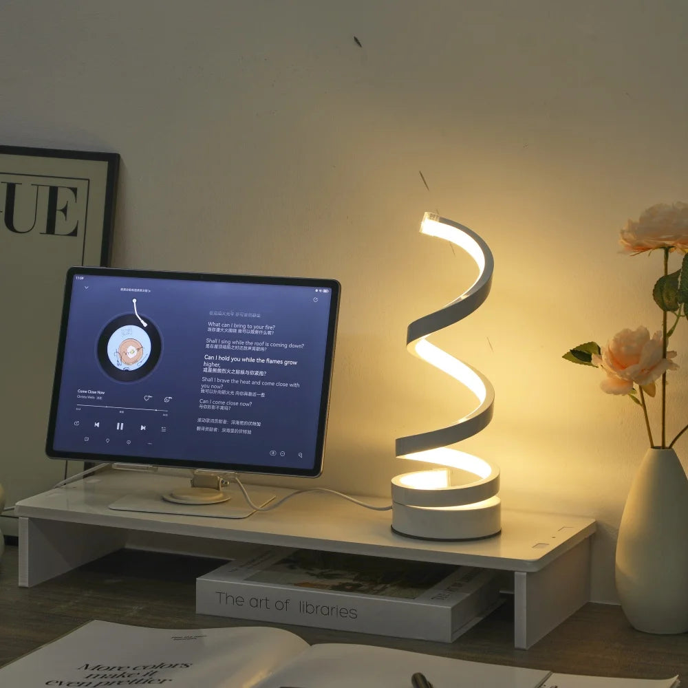 Bordslampa Spiralis LED USB