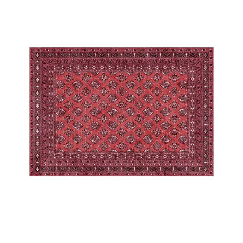 Living Room Carpet Bedroom Wool Bedside Rugs Machine Washable Foldable Mat Vintage Nordic Rug Soft Fluffy Plush Home Decoration
