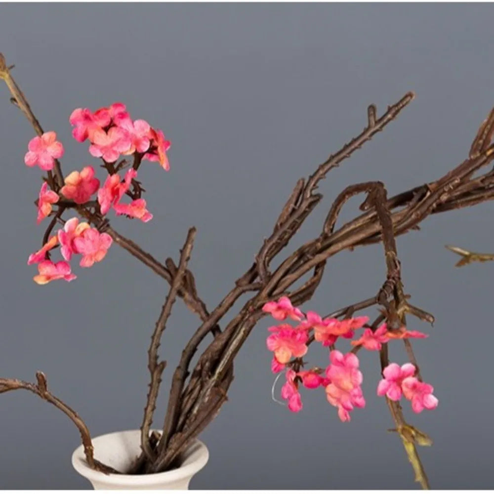 Real Touch Artificial Cherry Blossoms Branches Plastic Elegant Simulation Sakura Branches Realistic Handmade Fake Flower