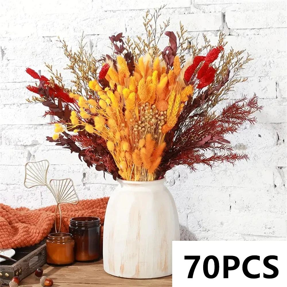 Natural Fluffy Pampas Grass Flowers Bouquets for Wedding Floral Arrangements Dried Plants Home Table Christmas Party Decorations