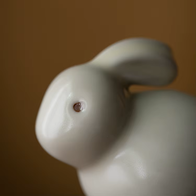 Skulptur Kanini Glaserad Keramik