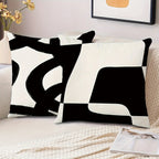 Kuddfodral Linea Nero 40x40