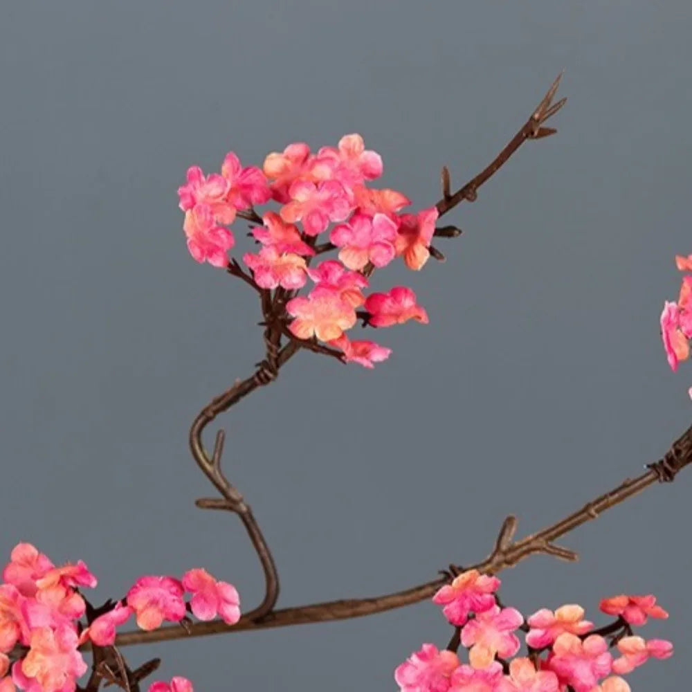 Real Touch Artificial Cherry Blossoms Branches Plastic Elegant Simulation Sakura Branches Realistic Handmade Fake Flower