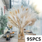 Natural Fluffy Pampas Grass Flowers Bouquets for Wedding Floral Arrangements Dried Plants Home Table Christmas Party Decorations