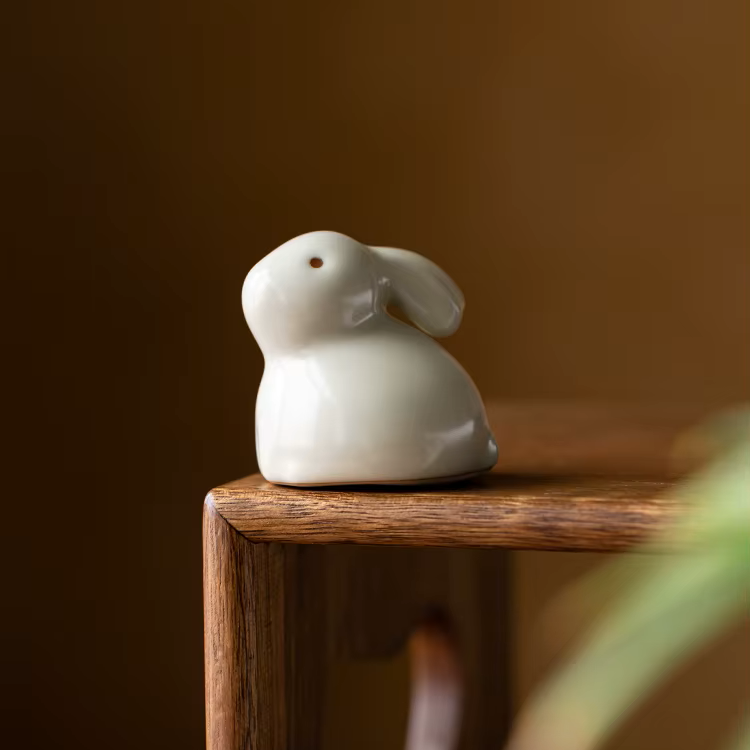 Skulptur Kanini Glaserad Keramik