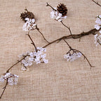 Real Touch Artificial Cherry Blossoms Branches Plastic Elegant Simulation Sakura Branches Realistic Handmade Fake Flower