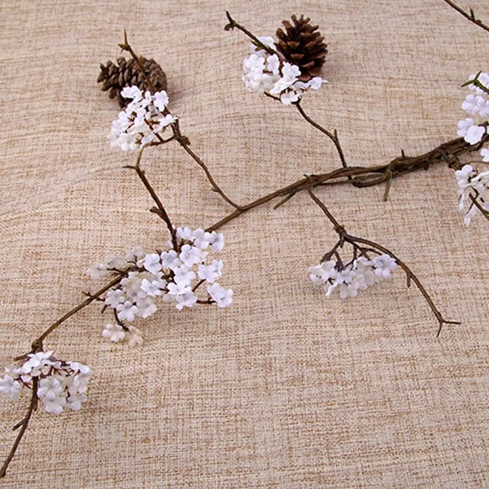 Real Touch Artificial Cherry Blossoms Branches Plastic Elegant Simulation Sakura Branches Realistic Handmade Fake Flower