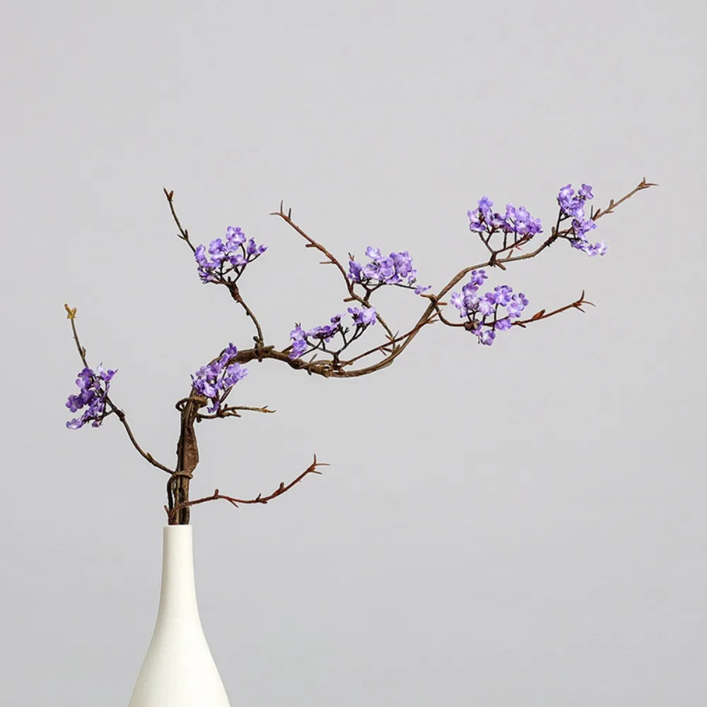 Real Touch Artificial Cherry Blossoms Branches Plastic Elegant Simulation Sakura Branches Realistic Handmade Fake Flower