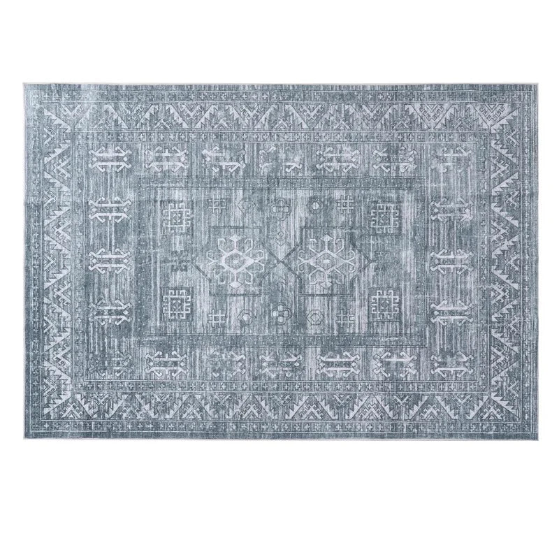 Living Room Carpet Bedroom Wool Bedside Rugs Machine Washable Foldable Mat Vintage Nordic Rug Soft Fluffy Plush Home Decoration