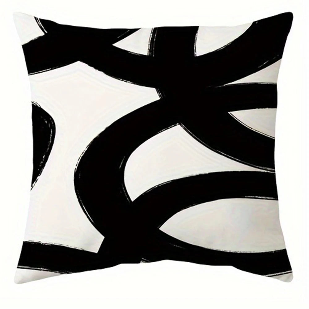 Kuddfodral Linea Nero 40x40