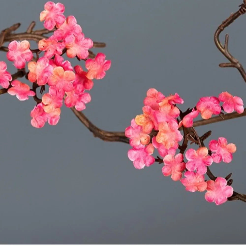 Real Touch Artificial Cherry Blossoms Branches Plastic Elegant Simulation Sakura Branches Realistic Handmade Fake Flower