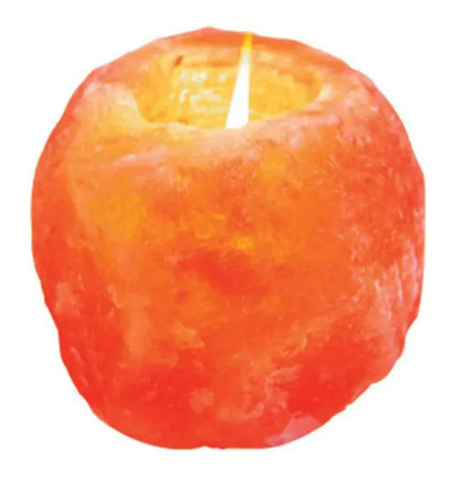 Natural Himalayan Salt Crystal Candle Holder