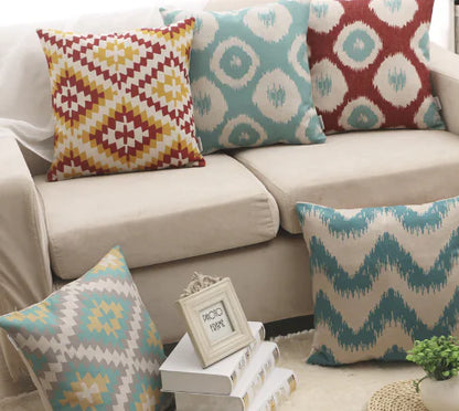 Cotton and Linen Decorative Pillow