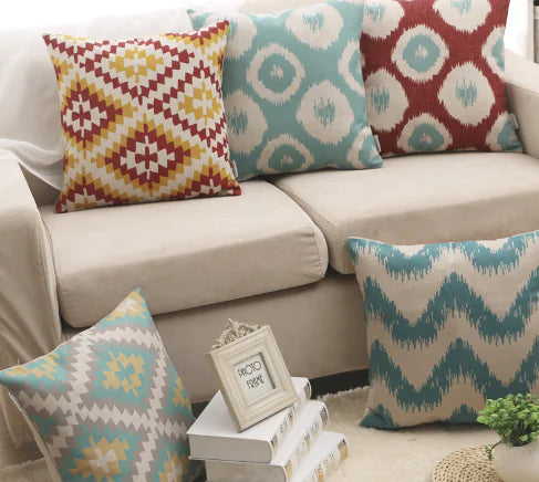 Cotton and Linen Decorative Pillow