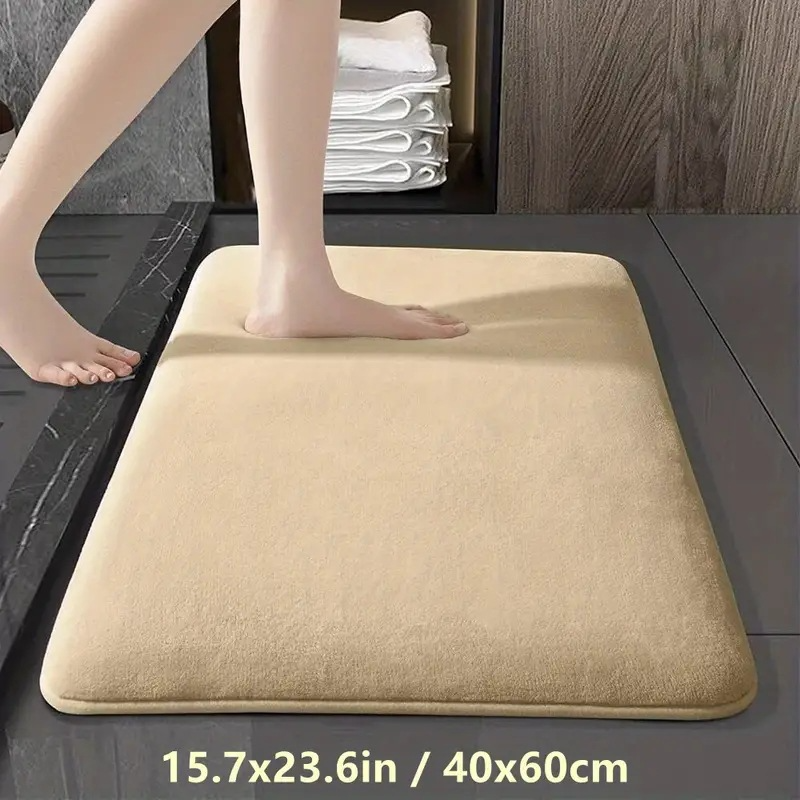 Absorbent Velvet Bathroom Floor Mat (VELUM)