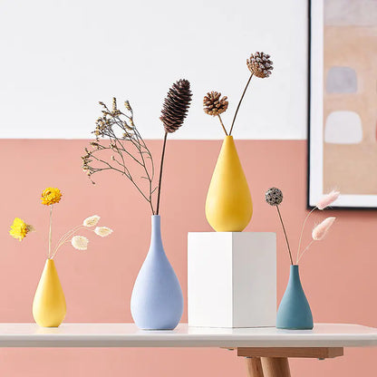 Mini Ceramic Decorative Flower Vase - Nordic Style