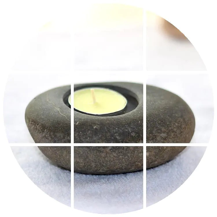 Pebble Candle Holder Decorative Piece