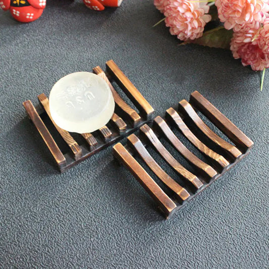 Creative Wooden Soap Dish and Holder for Bathroom (LIGNUM)