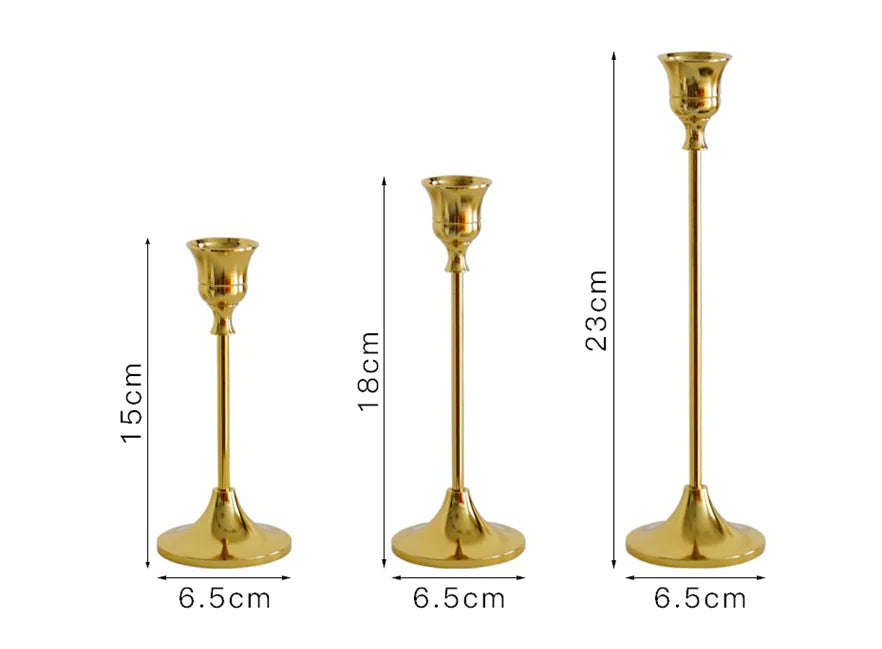 Elegant Vintage Gold Candle Holder (AUREA VINTA)
