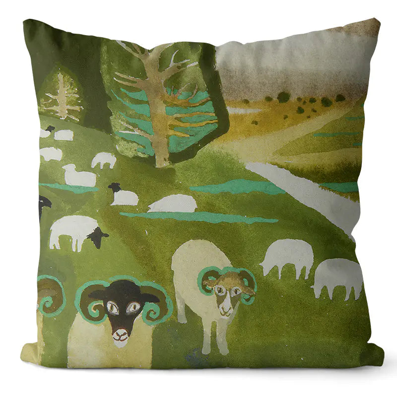 Kuddfodral Atelier Print Bomull/linne